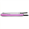 FUKR Collier + Laisse Noir - Rose